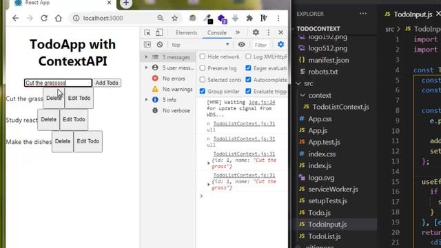 React Tutorial - TodoApp with Context API IIII - Updating ToDo (2020) смотреть онлайн