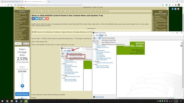 Show or Hide NVIDIA Control Panel, Display GPU Activity, and Missing NVIDIA Control Panel смотреть онлайн