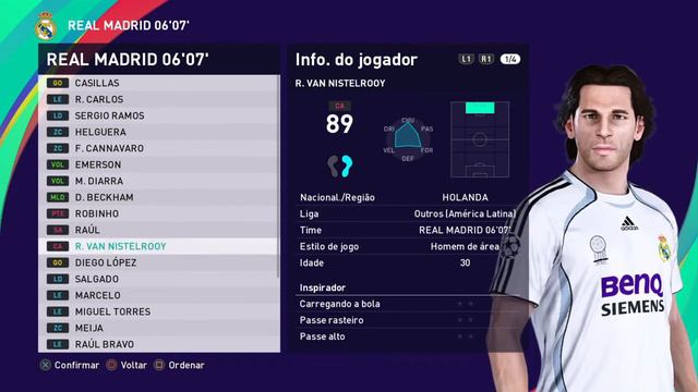eFootball PES 2021 REAL MADRID 2006-2007 Classic Teams - Ps4/Ps5 смотреть онлайн