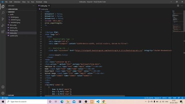 CRUD PHP INSERT DATA AND IMAGE INTO MYSQL DATABASE смотреть онлайн