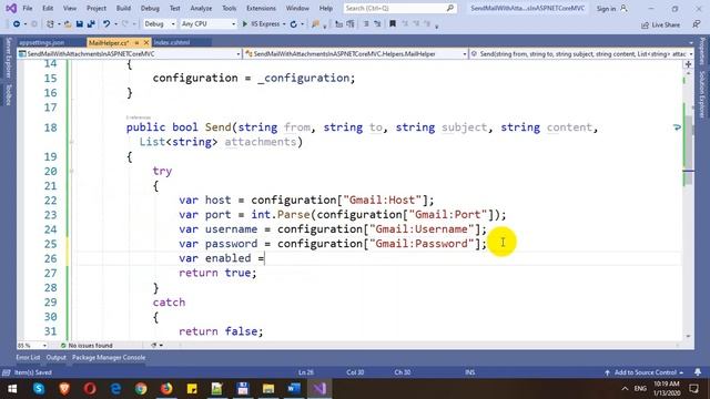 Send Email with Attachments in ASP.NET Core MVC смотреть онлайн