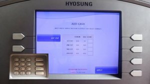 Nautilus Hyosung 1800CE Tutorial - Add Cash - Rapid ATM Group PTY Limited
