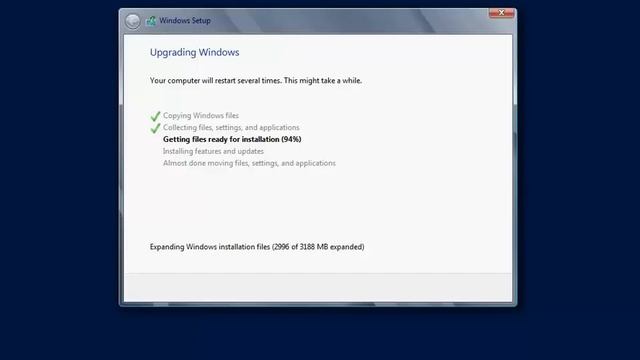 Upgrade Windows Server 2008 R2 Standard to Windows Server 2012 Standard Installation Video смотреть онлайн