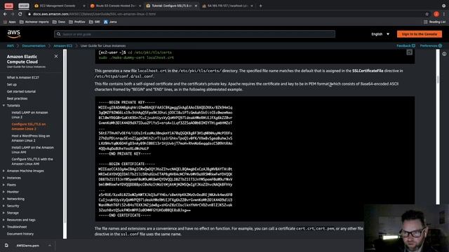 Tutorial: Configure SSL/TLS on Amazon Linux 2 - Part 1 смотреть онлайн