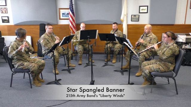 Star Spangled Banner by 215th Army Band's "Liberty Winds" смотреть онлайн