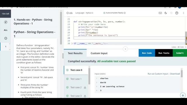 Python3 programming frescoplay hands-on || 55193 || frescoplay || hands-on solutions смотреть онлайн