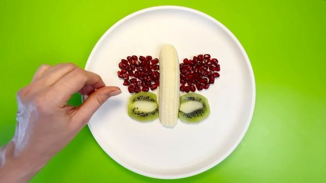 Рецепт фруктового салат в виде бабочки для детей ?✨ Фруктовые рецепты для детей смотреть онлайн