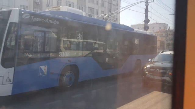 Севастопольский Троллейбус на Тролза 5265.02 Мегаполис № 2086 до парка победы 1 августва 2022г. смотреть онлайн