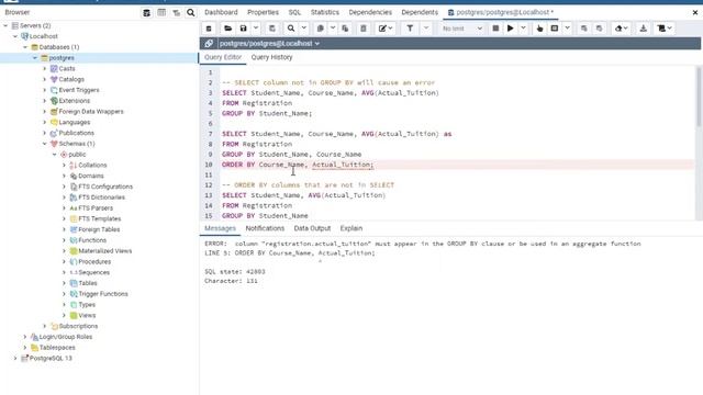 DS530 08 04 GROUP BY SQL demo смотреть онлайн