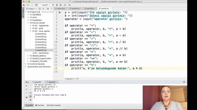 09 Python ile Karar Mekanizmaları3 - if / elif / else ve Matematiksel Operatörler смотреть онлайн