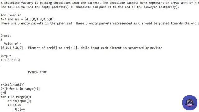 TCS Ninja (NQT) Programming Question With Solution | Python Solution | TCS 2022 Batch смотреть онлайн