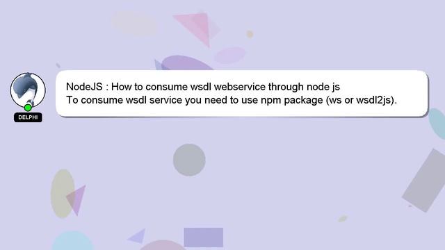 NodeJS : How to consume wsdl webservice through node js смотреть онлайн