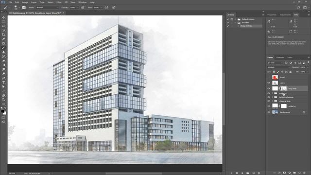 Architex CS3+ Photoshop Action Tutorial смотреть онлайн
