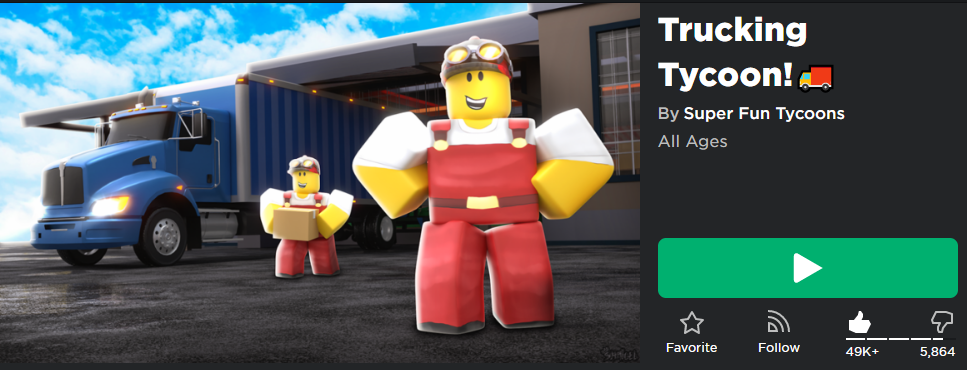 Trucking Tycoon! (Грузовой магнат!)|Roblox Game