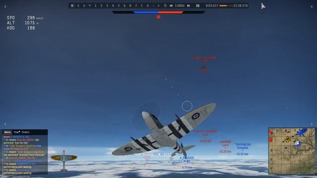 Spitfire LF Mk IX, Bastogne, 5 kills смотреть онлайн