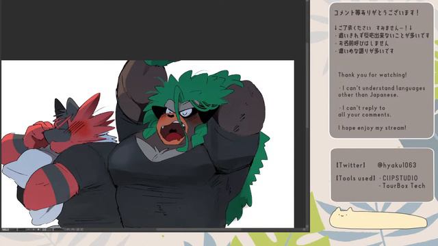 お絵描き配信75