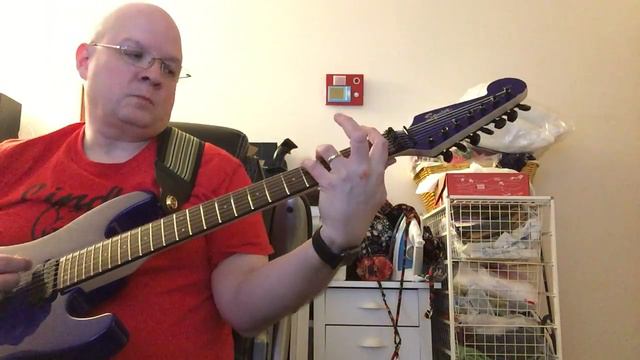 B-52s Guitar Lesson - The Rock Lobster Riff Explained - on a 7-string guitar смотреть онлайн
