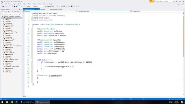 HOW TO MAKE IN-GAME ACHIEVEMENTS FOR YOUR GAME IN UNITY #01 - COLLECTION BASED смотреть онлайн