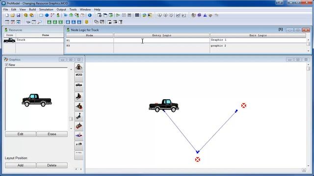 How to Change Resource Graphics in Node Logic - ProModel Solution смотреть онлайн