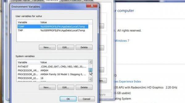 Set JAVA_HOME or other environment  variables in Windows