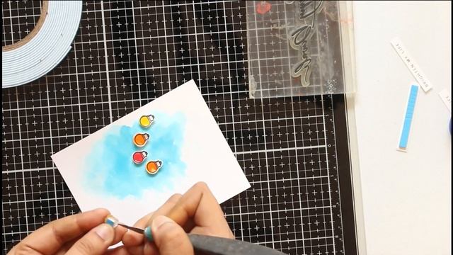 Easy and quick Watercolor Diwali Card [Cardmaking Start to End tutorial] смотреть онлайн