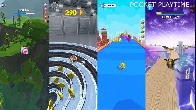 Rolling Ball Sky Escape vs Going Balls vs Candy Ball Run vs Going Balls Super SR - Android, IOS смотреть онлайн