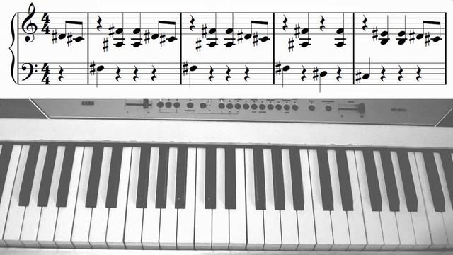 Упражнение по черным клавишам или Собачий Вальс-)) смотреть онлайн