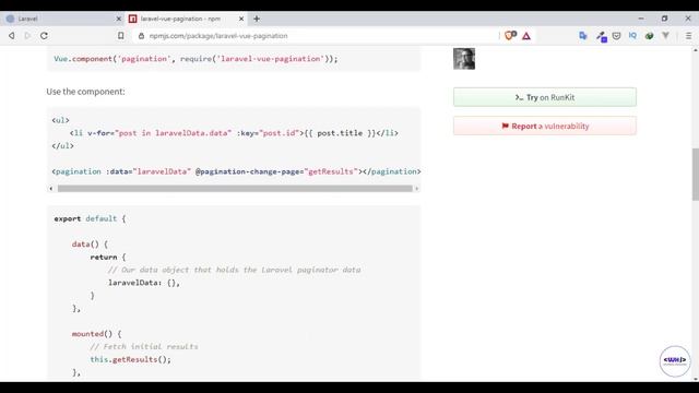 الدرس التاسع عشر - إضافة pagination للمواضيع (laravel + vue js ) смотреть онлайн
