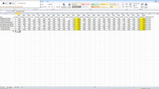 filter data and find count and sum using vba,Sourav VBA Teacher смотреть онлайн