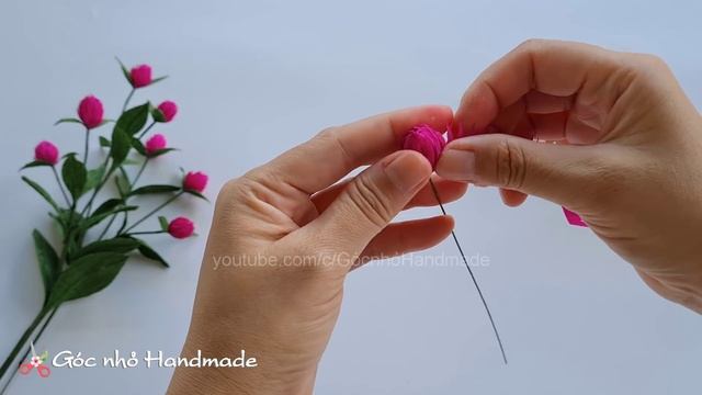 How To Make Gomphrena Globosa Flower From Crepe Paper / Paper Flower / Góc nhỏ Handmade смотреть онлайн