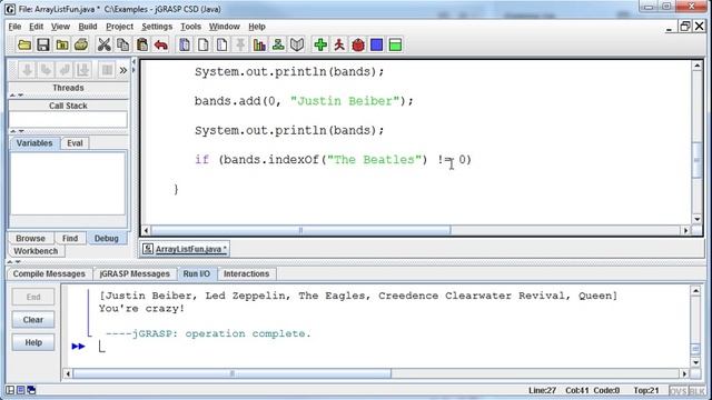 054 - ArrayLists - Part 02 смотреть онлайн