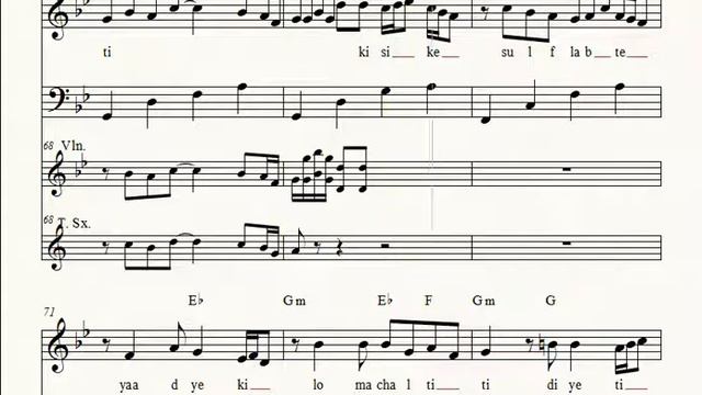 PIANO NOTES SHEET MUSIC FOR MUKESH SONGS V 1 смотреть онлайн