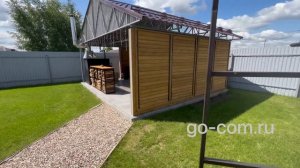 Деревянные жалюзи для беседок, веранд и террас