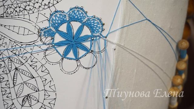 Елецкий сувенир (выполняем цветочек) #кружевныеуроки #кружево #елецкийсувенир #ElenaTiunova смотреть онлайн