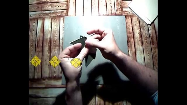 Как сделать: муха из бумаги. Мастер класс. Оригами - видео урок со схемой. смотреть онлайн