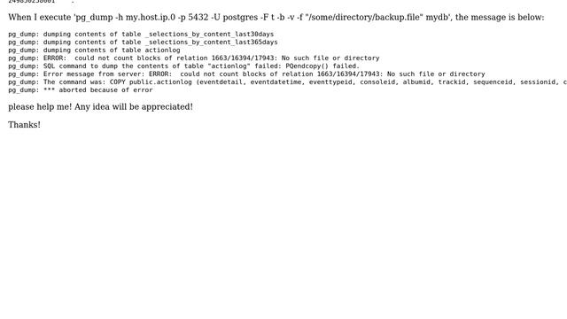 PostgreSQL 8.1 out of space and stopped, data directory is empty (2 Solutions!!) смотреть онлайн