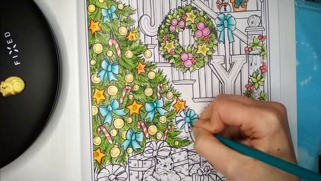 Teresa Gooodridge - Home for the Holidays, #coloring, #christmas смотреть онлайн
