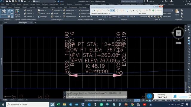 Convert Autocad profile into Civil 3D Drawing with Curve Setting PART 3 смотреть онлайн
