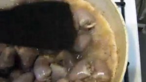 Как пожарить утиные сердечки.