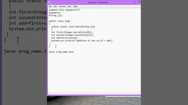 Command line arguments in java смотреть онлайн