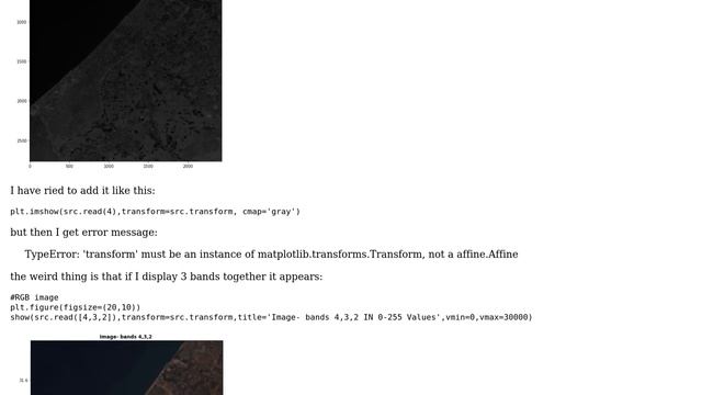 GIS: Rasterio doesn't show the coordinates when using "imshow " смотреть онлайн