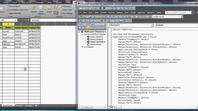 Learn Excel - Video 164 -VBA Events/Standard Module-Compiling data смотреть онлайн