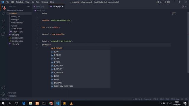 Membuat Fitur Cetak PDF menggunakan Dompdf смотреть онлайн