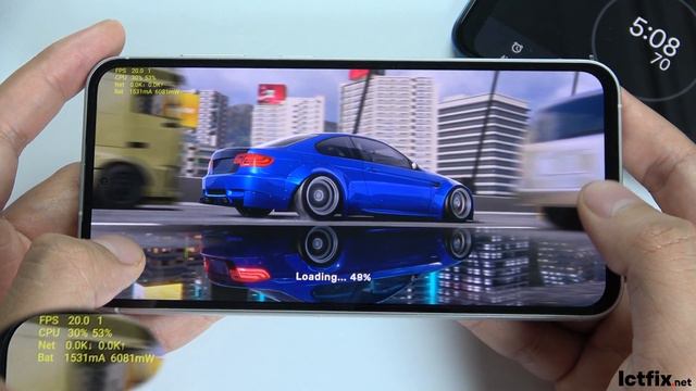 Samsung Galaxy S23 FE CarX Street Gaming test | Exynos 2200, 120Hz Display смотреть онлайн