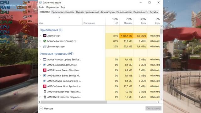 Atomic Heart на ноутбуке (RX Vega 6) смотреть онлайн
