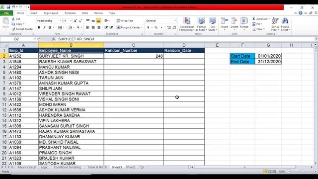 Randbetween Function in Excel | Pick up random number in range | Randbetween Formula in Excel смотреть онлайн