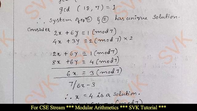 Solved VTU Model question paper Set 1 (Module 4) for CSE stream | Modular Arithmetics смотреть онлайн