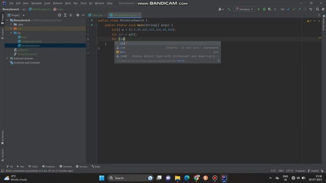 Find Min Value Search in Array || Min Value Search in Java #java #coding #cracmindboyrk #dsa #loop смотреть онлайн