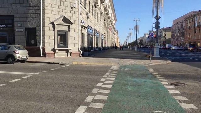 Минск площадь Ленина и возле нее окт 2023 смотреть онлайн