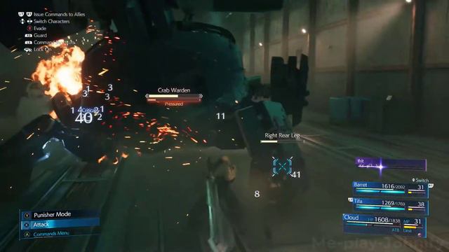 Crap Warden Boss fight--final fantasy 7 remake gtx 1050 2gb смотреть онлайн